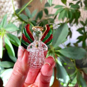 Crystal Christmas Angel Ornament